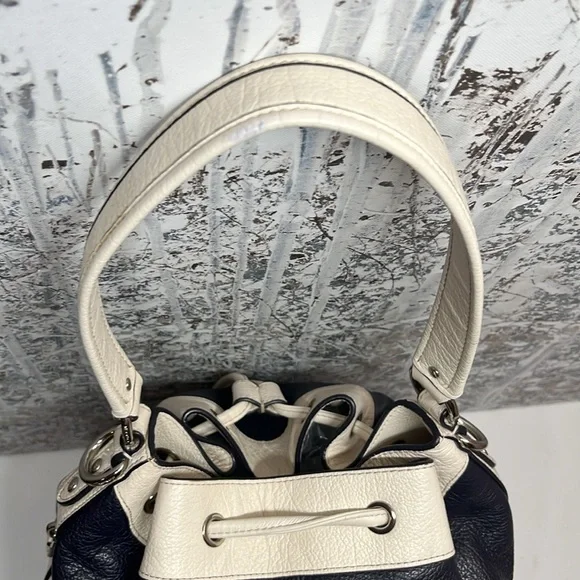 Coach Bucket Navy Blue Bag - Picture 11 of 16